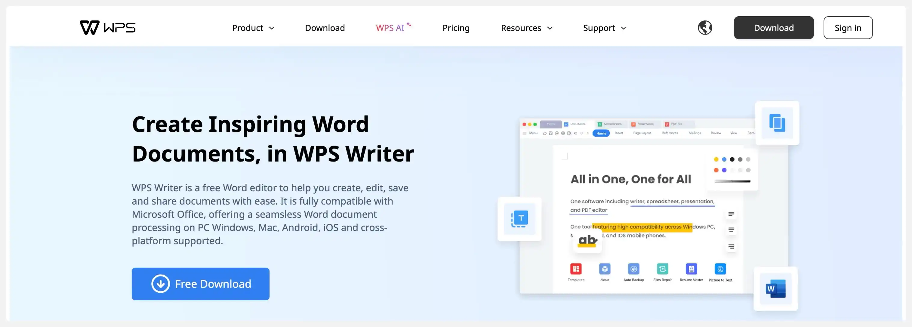 WPS Office Writer