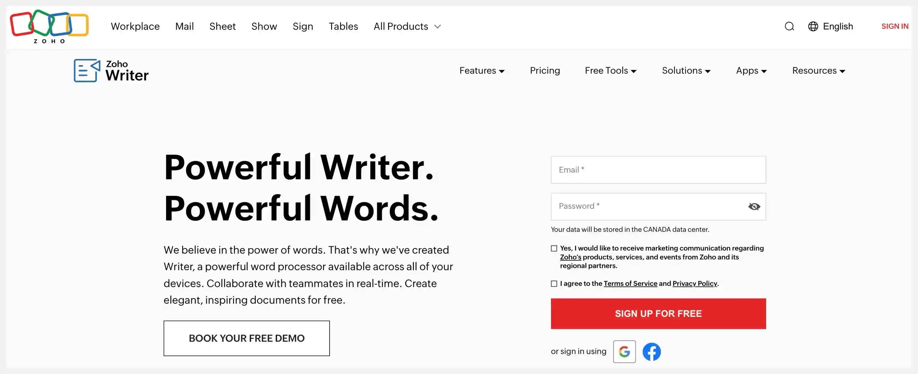 Zoho Writer